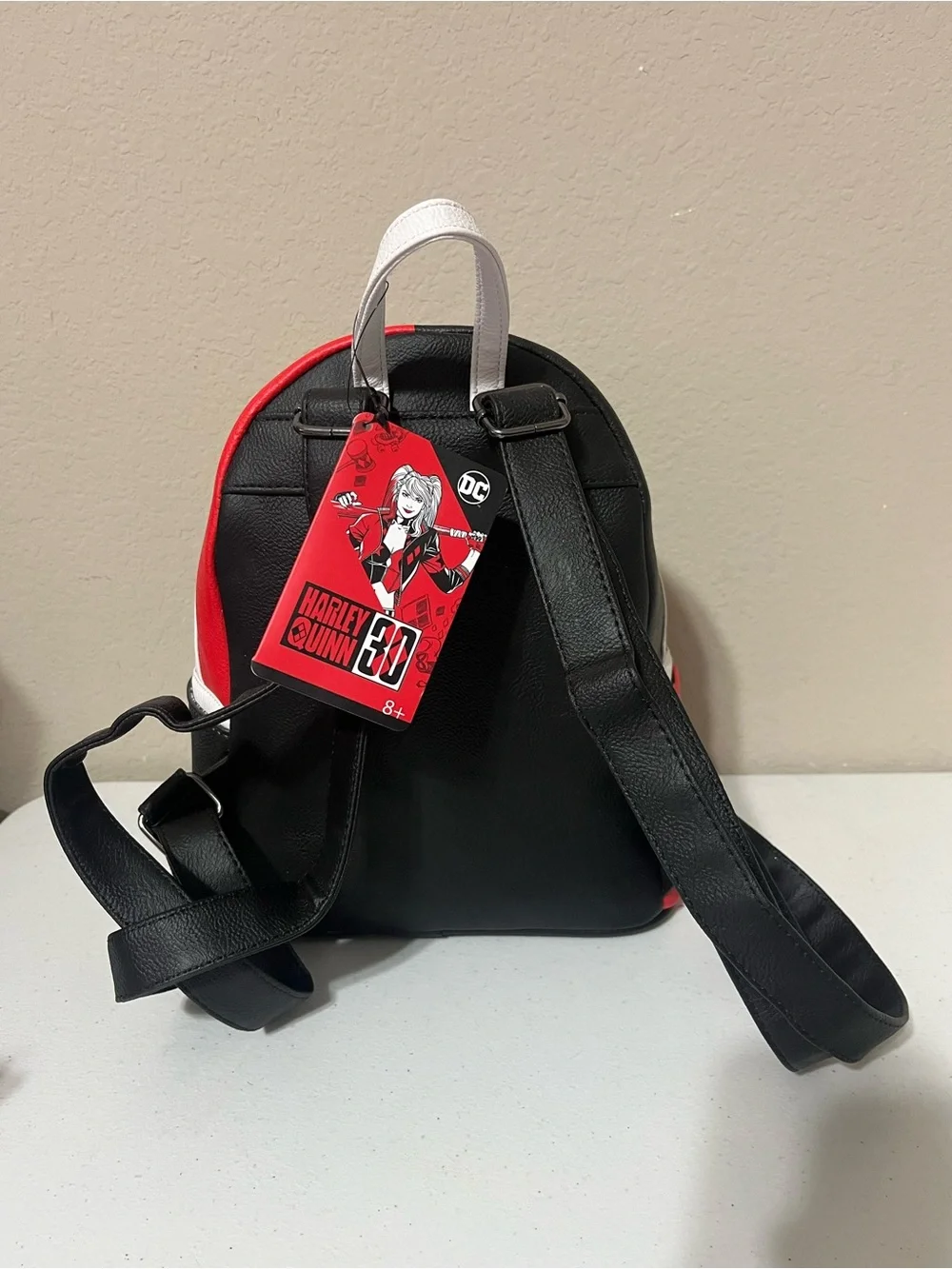 LoungeFly DC Harley Quinn Mini Backpack GameStop Exclusive 30th Anniversary NWT